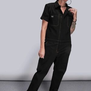 Wildfang Black Utility Essential Jumpsuit XL tall